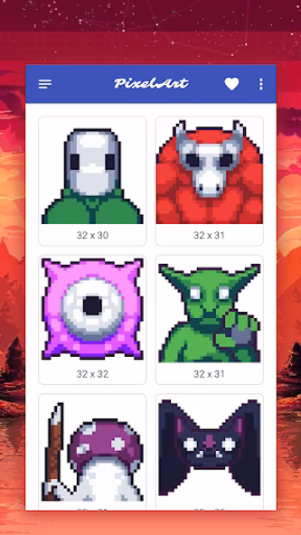 How to draw pixel monsters Screenshot 3 - AppWisp.com How to draw pixel monsters Screenshot 3 - AppWisp.com
