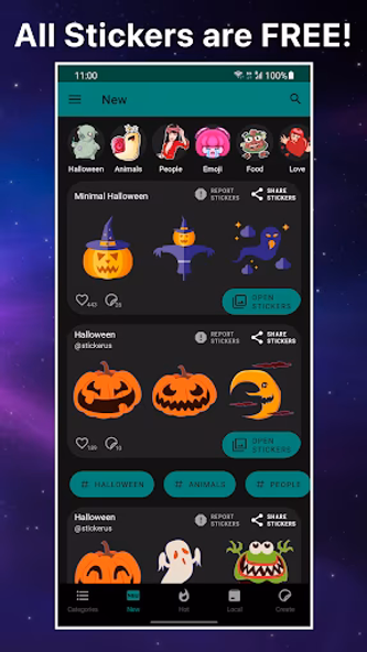 StickerPacks & editor Screenshot 1 - AppWisp.com StickerPacks & editor Screenshot 1 - AppWisp.com