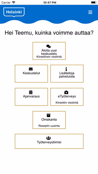 Työterveys Helsinki Screenshot 1 - AppWisp.com Työterveys Helsinki Screenshot 1 - AppWisp.com