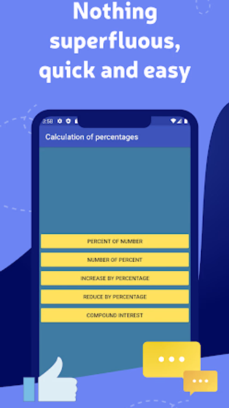 Calculation of percentages Screenshot 1 - AppWisp.com Calculation of percentages Screenshot 1 - AppWisp.com