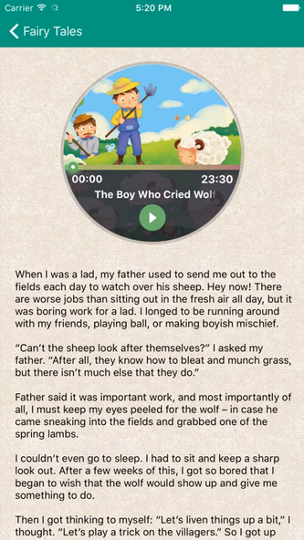 Audio bedtime Stories Saga Screenshot 2 - AppWisp.com Audio bedtime Stories Saga Screenshot 2 - AppWisp.com