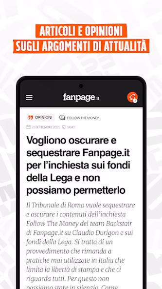 Fanpage.it - Breaking News Screenshot 4 - AppWisp.com Fanpage.it - Breaking News Screenshot 4 - AppWisp.com