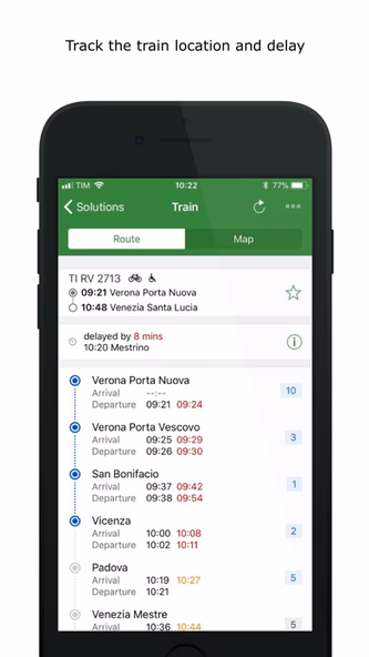 Train Timetables in Italy Screenshot 3 - AppWisp.com Train Timetables in Italy Screenshot 3 - AppWisp.com