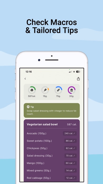 Oova AI - Calorie Counter Screenshot 4 - AppWisp.com Oova AI - Calorie Counter Screenshot 4 - AppWisp.com