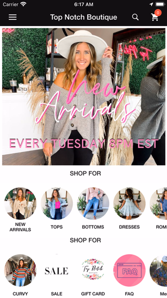 Top Notch Boutique Screenshot 1 - AppWisp.com Top Notch Boutique Screenshot 1 - AppWisp.com
