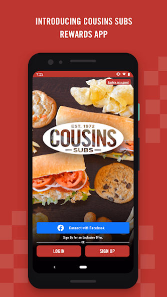 Cousins Subs Screenshot 1 - AppWisp.com Cousins Subs Screenshot 1 - AppWisp.com