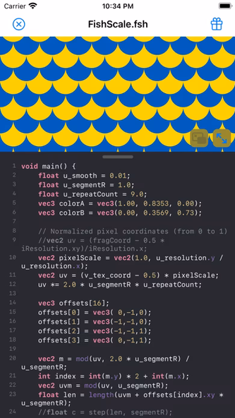 Shaderly - GLSL Shader Editor Screenshot 1 - AppWisp.com Shaderly - GLSL Shader Editor Screenshot 1 - AppWisp.com