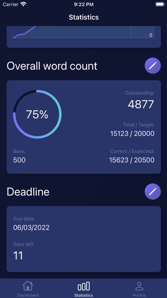 Word Tracker Screenshot 3 - AppWisp.com Word Tracker Screenshot 3 - AppWisp.com