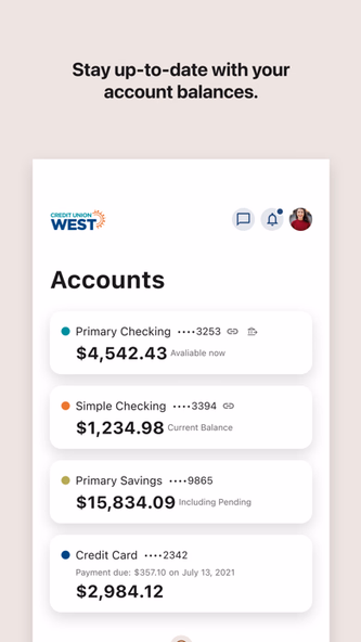 Credit Union West Screenshot 3 - AppWisp.com