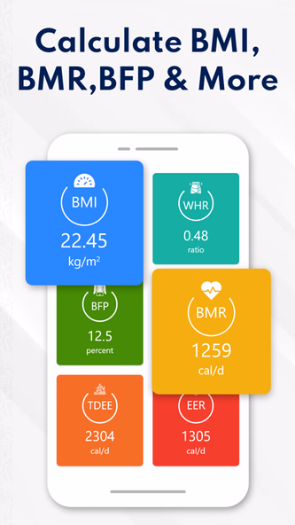 BMI, BMR & Body Fat Calculator Screenshot 2 - AppWisp.com BMI, BMR & Body Fat Calculator Screenshot 2 - AppWisp.com