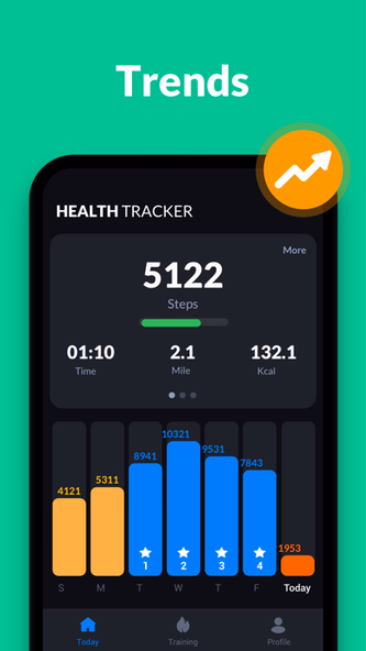 Step Tracker · Step Counter Screenshot 1 - AppWisp.com Step Tracker · Step Counter Screenshot 1 - AppWisp.com