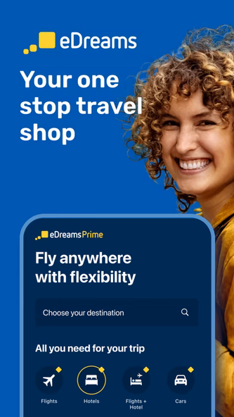 eDreams: Flights, hotels, cars Screenshot 1 - AppWisp.com eDreams: Flights, hotels, cars Screenshot 1 - AppWisp.com