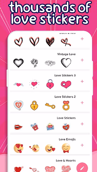Love Stickers - WASticker Screenshot 3 - AppWisp.com Love Stickers - WASticker Screenshot 3 - AppWisp.com