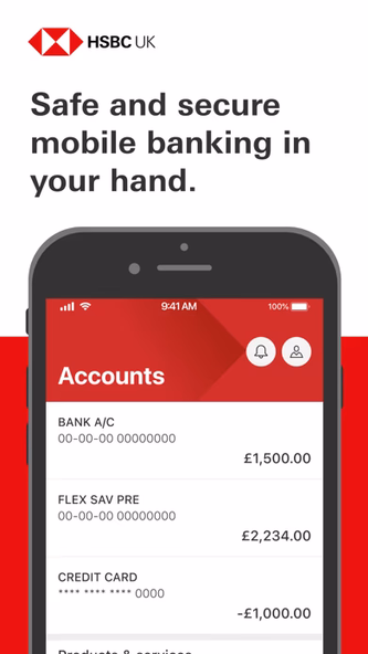 HSBC UK Mobile Banking Screenshot 1 - AppWisp.com HSBC UK Mobile Banking Screenshot 1 - AppWisp.com