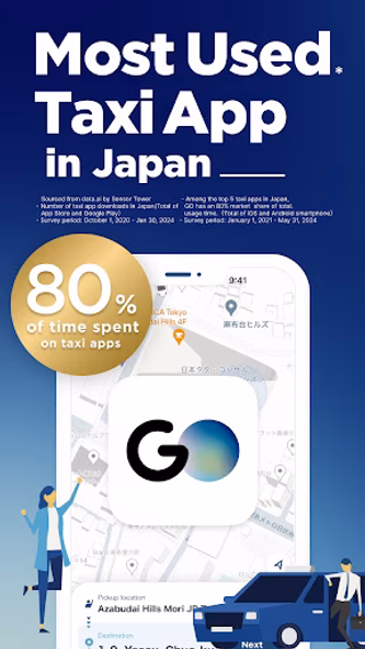 GO / Taxi app for Japan Screenshot 1 - AppWisp.com GO / Taxi app for Japan Screenshot 1 - AppWisp.com