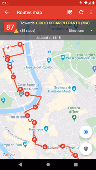 Probus Rome: Live Bus & Routes Screenshot 4 - AppWisp.com Probus Rome: Live Bus & Routes Screenshot 4 - AppWisp.com