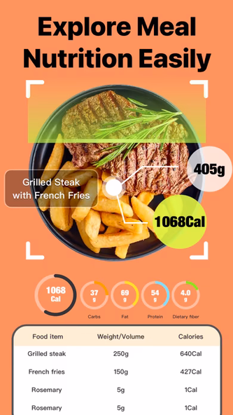 Cal Pal -AI Calorie Tracker Screenshot 2 - AppWisp.com Cal Pal -AI Calorie Tracker Screenshot 2 - AppWisp.com