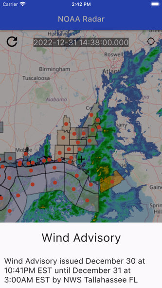 NOAA UHD Radar and NWS Alerts Screenshot 4 - AppWisp.com NOAA UHD Radar and NWS Alerts Screenshot 4 - AppWisp.com
