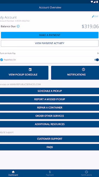 Republic Services Screenshot 4 - AppWisp.com Republic Services Screenshot 4 - AppWisp.com