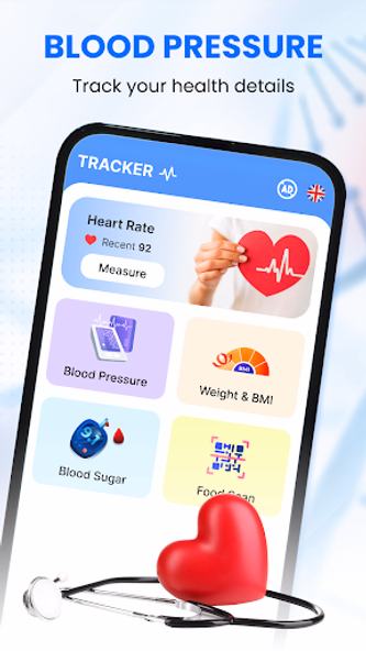 Blood Pressure BPM Tracker App Screenshot 1 - AppWisp.com Blood Pressure BPM Tracker App Screenshot 1 - AppWisp.com