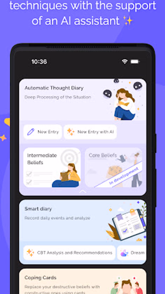 MindHealth: CBT Mental Health Screenshot 2 - AppWisp.com MindHealth: CBT Mental Health Screenshot 2 - AppWisp.com