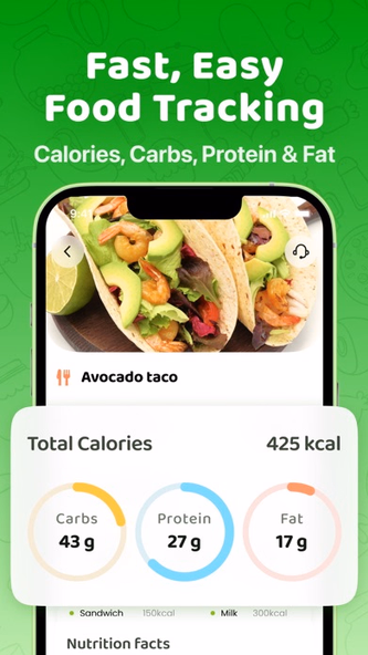 Calo: AI Food Calorie Counter Screenshot 3 - AppWisp.com Calo: AI Food Calorie Counter Screenshot 3 - AppWisp.com