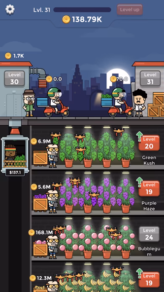 Weed Factory Idle Screenshot 2 - AppWisp.com Weed Factory Idle Screenshot 2 - AppWisp.com
