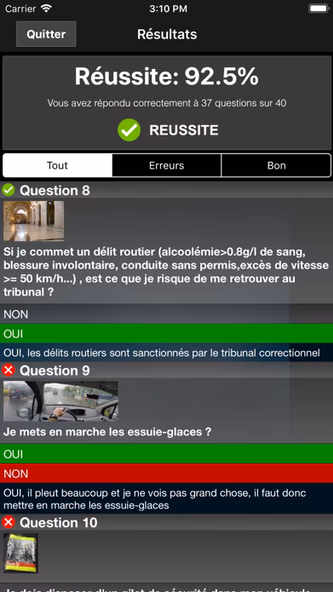 Quiz Code de la Route Screenshot 4 - AppWisp.com Quiz Code de la Route Screenshot 4 - AppWisp.com