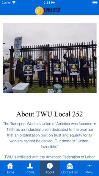 TWU Local 252 On The Go Screenshot 3 - AppWisp.com TWU Local 252 On The Go Screenshot 3 - AppWisp.com