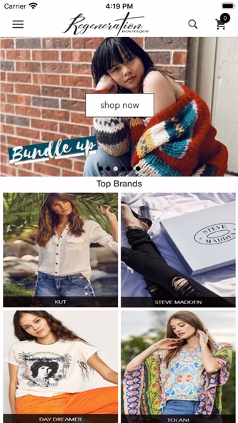 Regeneration Boutique Screenshot 1 - AppWisp.com Regeneration Boutique Screenshot 1 - AppWisp.com