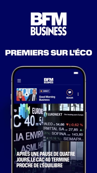 BFM Business: news éco, bourse Screenshot 1 - AppWisp.com BFM Business: news éco, bourse Screenshot 1 - AppWisp.com