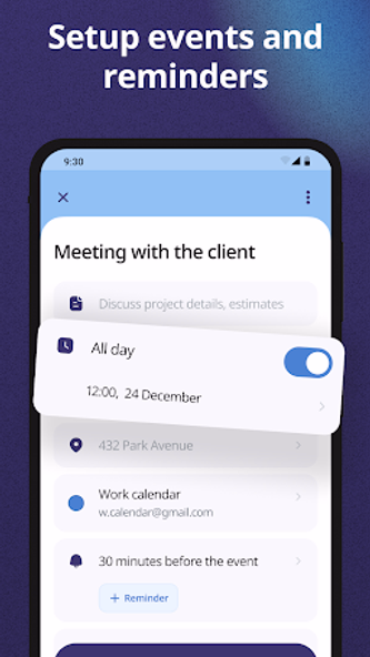 Calendar: Daily Agenda Planner Screenshot 2 - AppWisp.com Calendar: Daily Agenda Planner Screenshot 2 - AppWisp.com