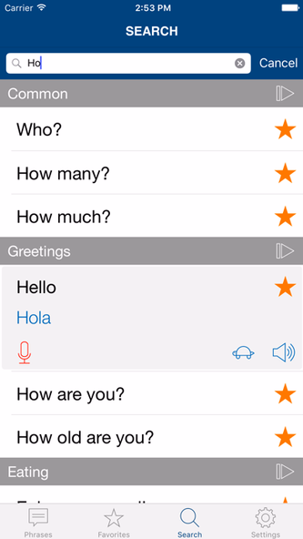 Learn Spanish Phrases Screenshot 4 - AppWisp.com Learn Spanish Phrases Screenshot 4 - AppWisp.com