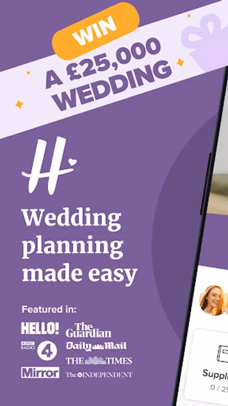 Hitched: Wedding Planner Screenshot 1 - AppWisp.com Hitched: Wedding Planner Screenshot 1 - AppWisp.com