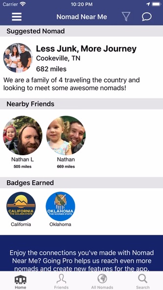 Nomad Near Me Screenshot 1 - AppWisp.com Nomad Near Me Screenshot 1 - AppWisp.com