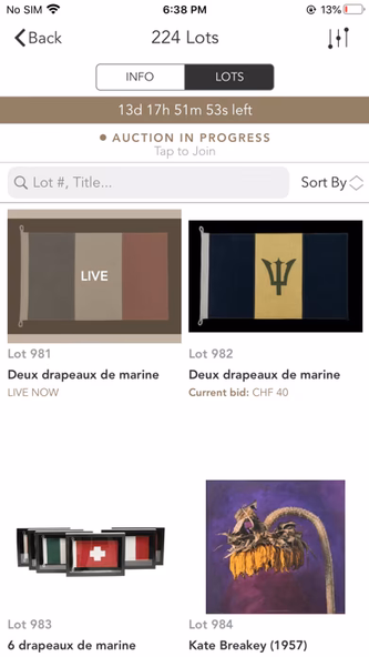 Geneve Encheres Screenshot 3 - AppWisp.com Geneve Encheres Screenshot 3 - AppWisp.com