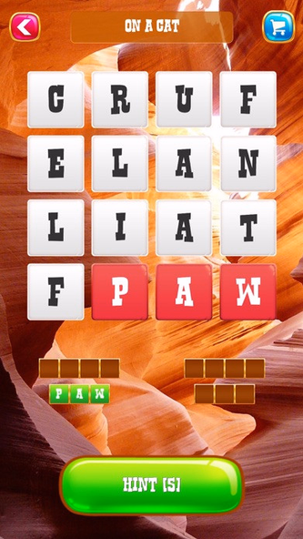 Word Canyon: Calm and Relaxing Screenshot 1 - AppWisp.com Word Canyon: Calm and Relaxing Screenshot 1 - AppWisp.com