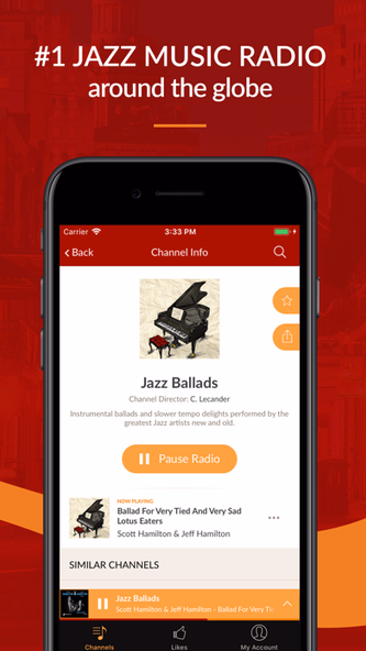 JAZZ RADIO - Enjoy Great Music Screenshot 2 - AppWisp.com JAZZ RADIO - Enjoy Great Music Screenshot 2 - AppWisp.com