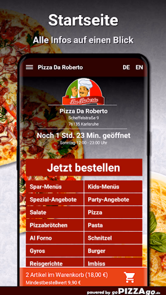 Pizza Da Roberto Karlsruhe Screenshot 2 - AppWisp.com Pizza Da Roberto Karlsruhe Screenshot 2 - AppWisp.com