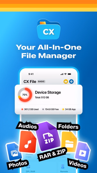CX File Explorer & Manager Screenshot 1 - AppWisp.com CX File Explorer & Manager Screenshot 1 - AppWisp.com