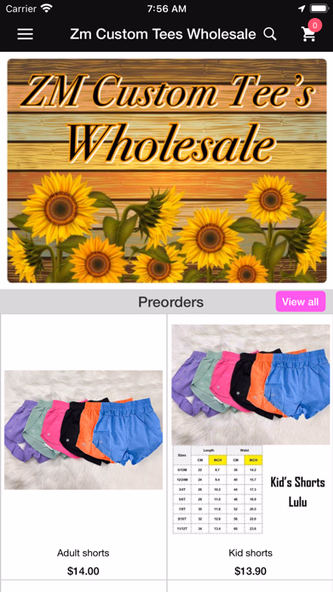 Zm Custom Tees Wholesale Screenshot 1 - AppWisp.com Zm Custom Tees Wholesale Screenshot 1 - AppWisp.com