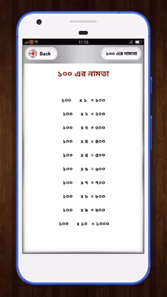 বাংলা নামতা - Math tables Screenshot 4 - AppWisp.com