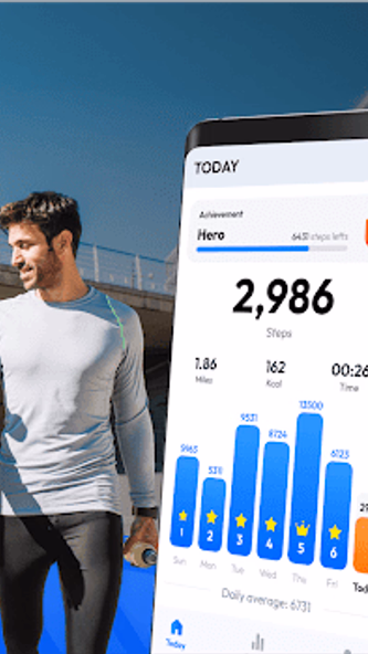 Pedometer - Step Counter Screenshot 1 - AppWisp.com Pedometer - Step Counter Screenshot 1 - AppWisp.com