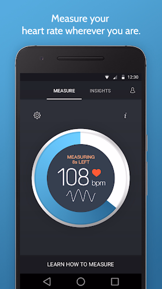 Instant Heart Rate: HR Monitor Screenshot 1 - AppWisp.com Instant Heart Rate: HR Monitor Screenshot 1 - AppWisp.com