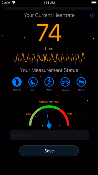 Measure Heart Rate Screenshot 3 - AppWisp.com