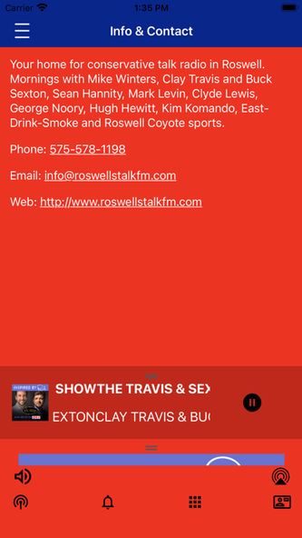 106.5 Roswell's Talk FM Screenshot 3 - AppWisp.com 106.5 Roswell's Talk FM Screenshot 3 - AppWisp.com