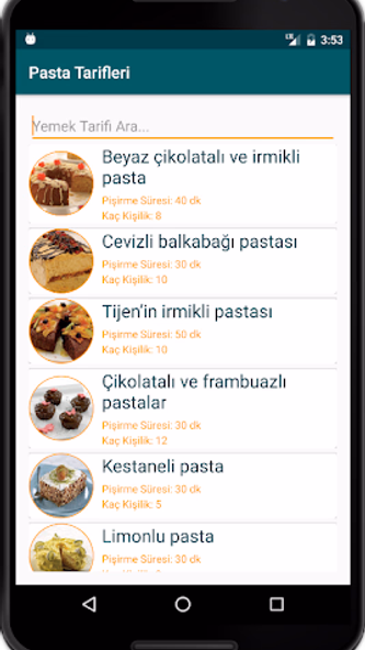 İnternetsiz Pasta Tarifleri Screenshot 3 - AppWisp.com İnternetsiz Pasta Tarifleri Screenshot 3 - AppWisp.com