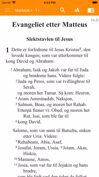 Norwegian Living Bible Screenshot 1 - AppWisp.com Norwegian Living Bible Screenshot 1 - AppWisp.com