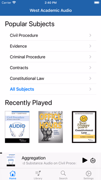 West Academic Audio Screenshot 1 - AppWisp.com West Academic Audio Screenshot 1 - AppWisp.com
