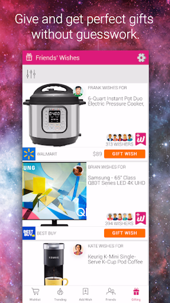 Wishfinity: Wishlist & Gifts Screenshot 4 - AppWisp.com Wishfinity: Wishlist & Gifts Screenshot 4 - AppWisp.com